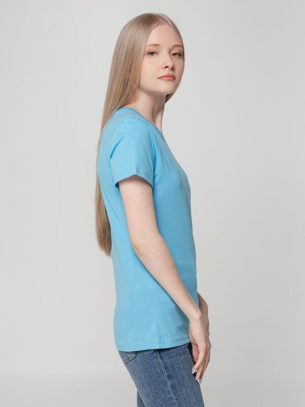 Футболка женская T-bolka Lady, голубая арт.1878.14