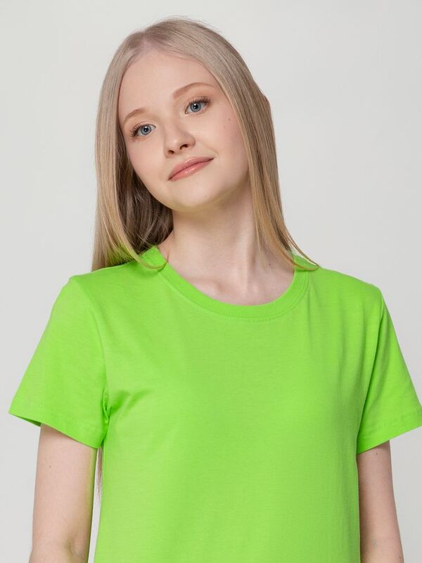 Футболка женская T-bolka Lady, зеленое яблоко арт.1878.94