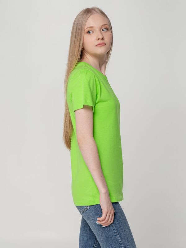 Футболка женская T-bolka Lady, зеленое яблоко арт.1878.94