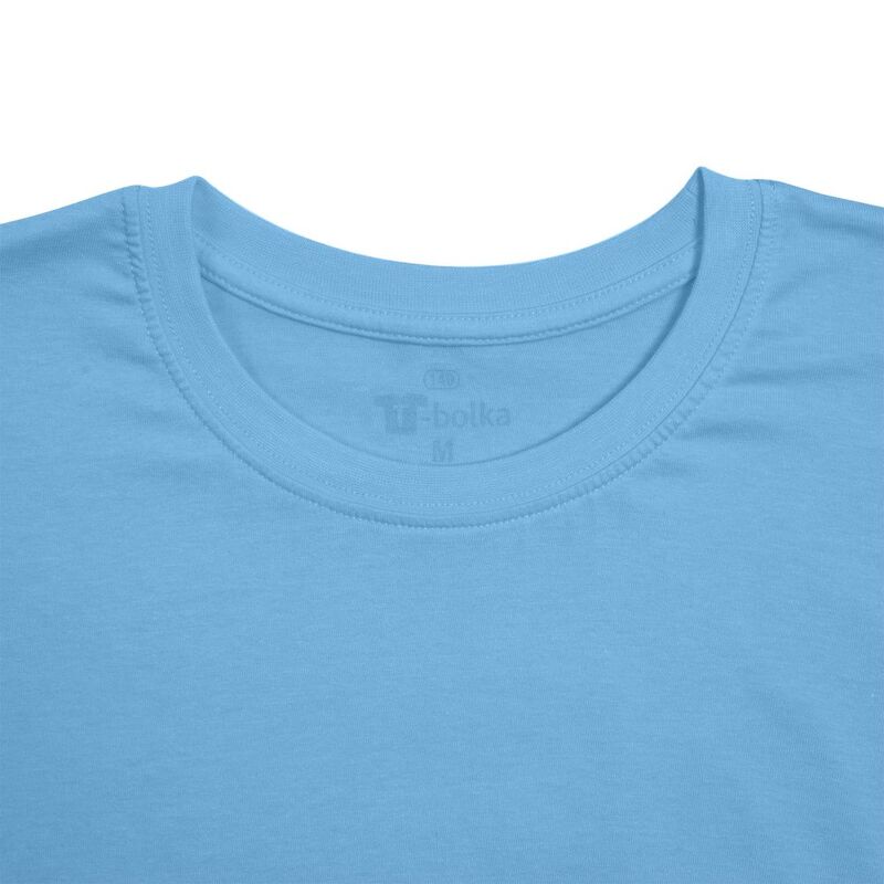 Футболка унисекс T-bolka 140, голубая арт.5190.14
