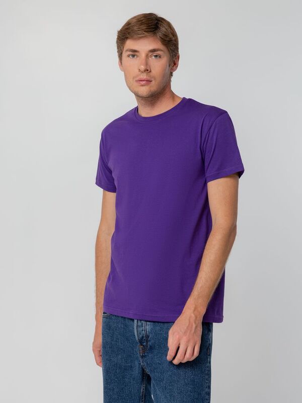Футболка унисекс T-bolka 140, фиолетовая арт.5190.77