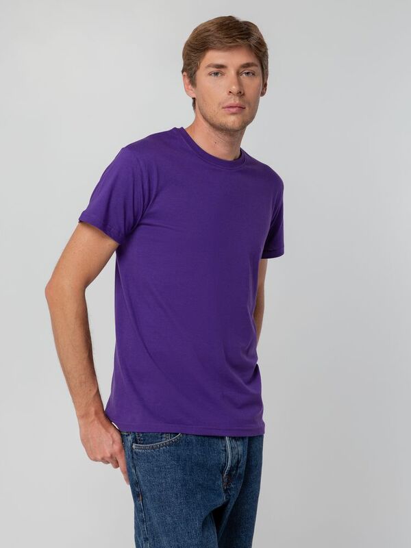 Футболка унисекс T-bolka 140, фиолетовая арт.5190.77