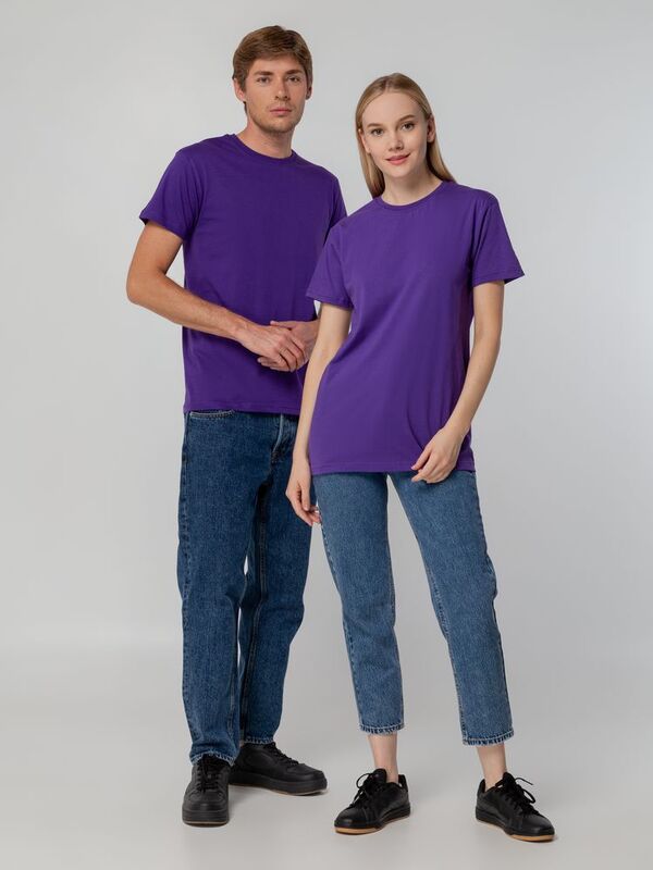 Футболка унисекс T-bolka 140, фиолетовая арт.5190.77