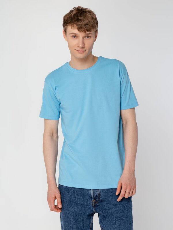 Футболка унисекс T-Bolka 160, голубая арт.6140.14