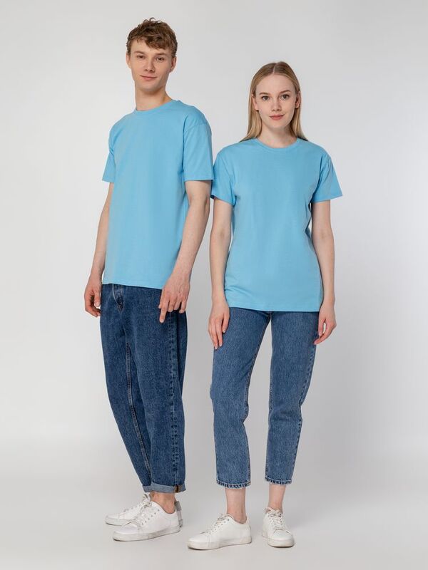 Футболка унисекс T-Bolka 160, голубая арт.6140.14