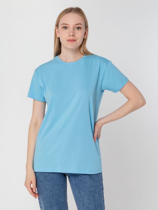Футболка унисекс T-Bolka 160, голубая арт.6140.14