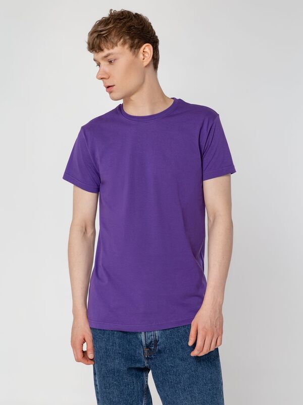 Футболка унисекс T-Bolka 160, фиолетовая арт.6140.77