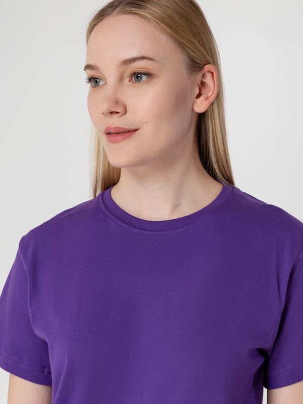Футболка унисекс T-Bolka 160, фиолетовая арт.6140.77