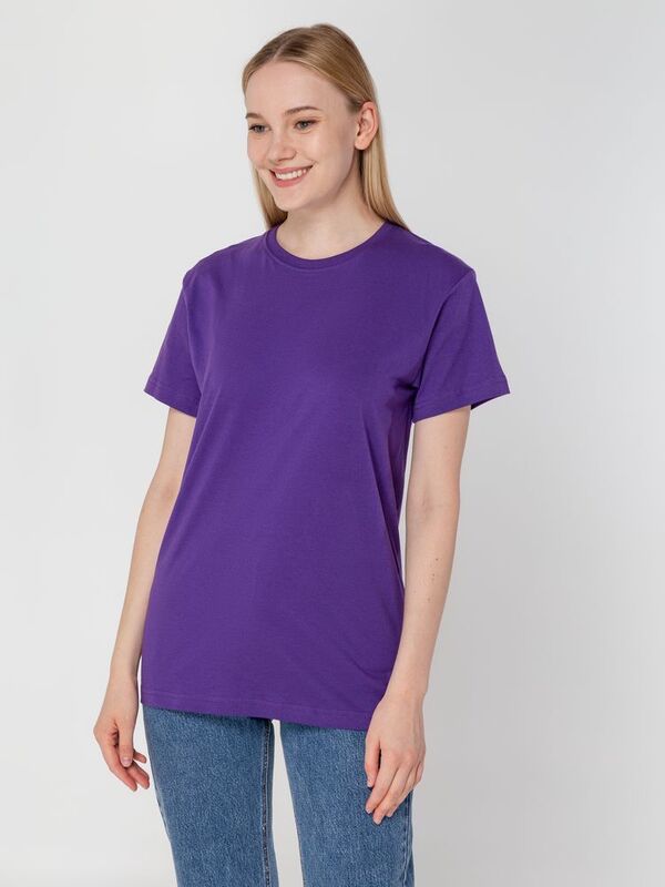 Футболка унисекс T-Bolka 160, фиолетовая арт.6140.77