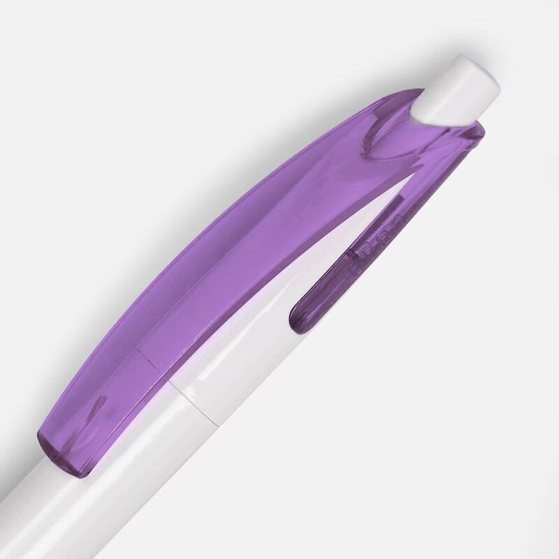 Ручка шариковая Bento, белая с фиолетовым арт.4708.67