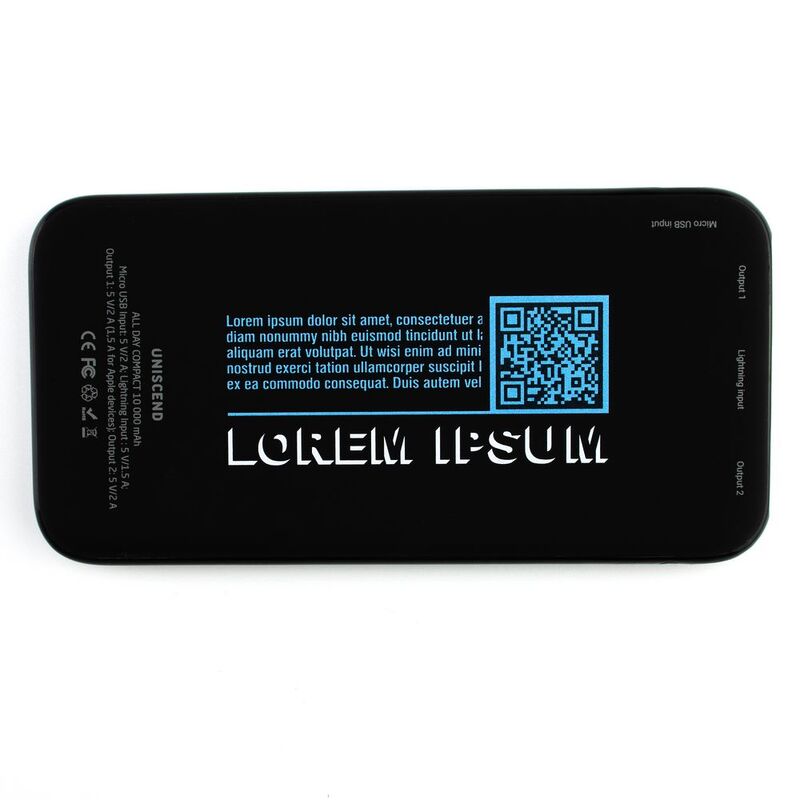 Внешний аккумулятор Uniscend All Day Compact 10000 мАч, черный арт.3419.30