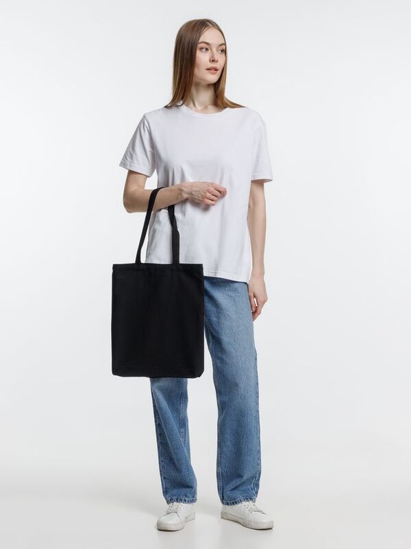 Холщовая сумка Strong 210, черная арт.5253.30