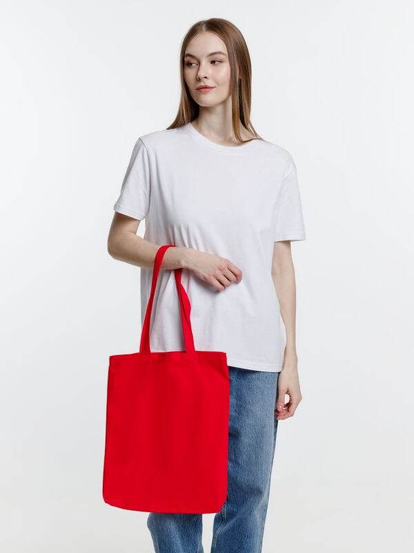 Холщовая сумка Strong 210, красная арт.5253.50