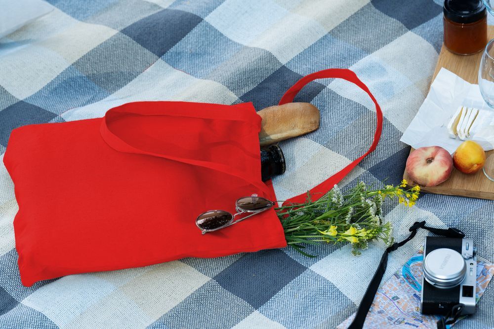 Холщовая сумка Strong 210, красная арт.5253.50