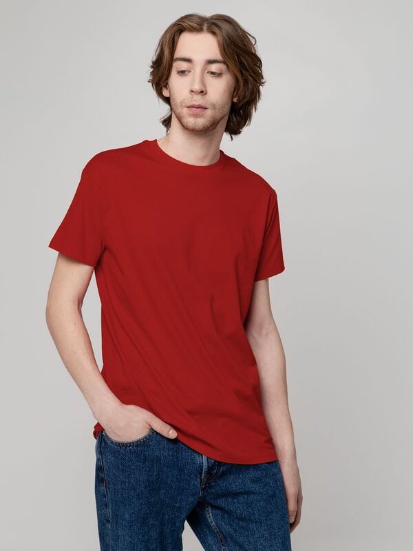 Футболка унисекс T-Bolka 160, темно-красная арт.6140.51