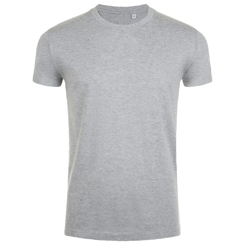 Футболка мужская приталенная Imperial Fit 190, серый меланж арт.5848.11