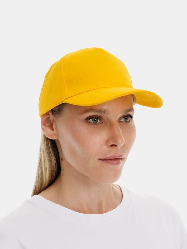 Бейсболка Long Beach, желтая арт.6538.80