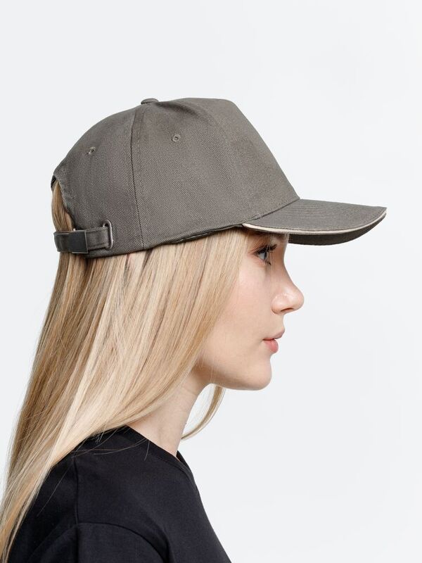 Бейсболка Long Beach, хаки с бежевым арт.6538.99