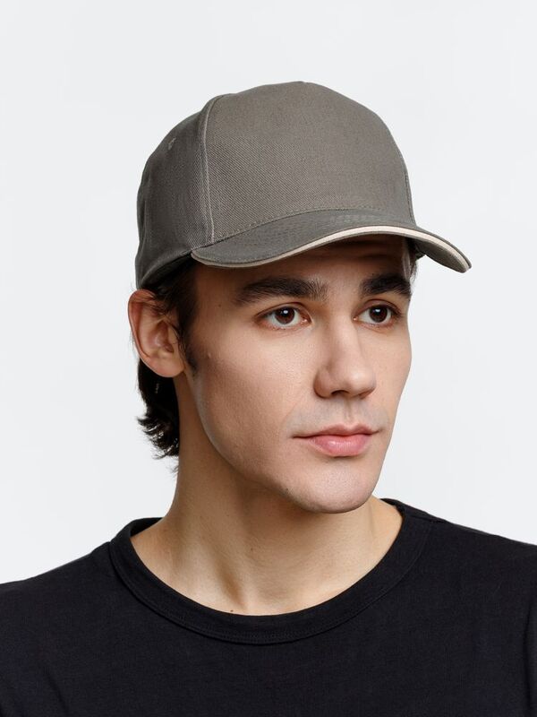 Бейсболка Long Beach, хаки с бежевым арт.6538.99