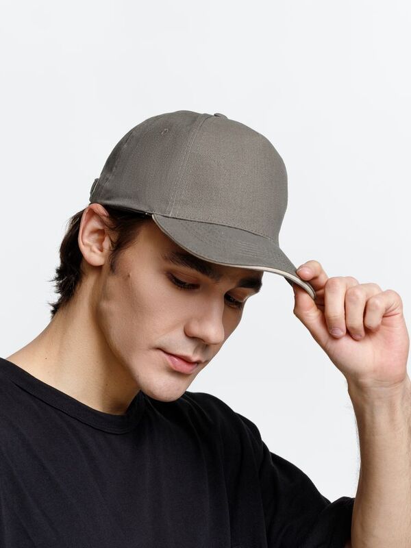 Бейсболка Long Beach, хаки с бежевым арт.6538.99