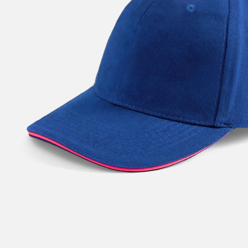 Бейсболка Buffalo, ярко-синяя (royal) с неоново-розовым арт.6404.45