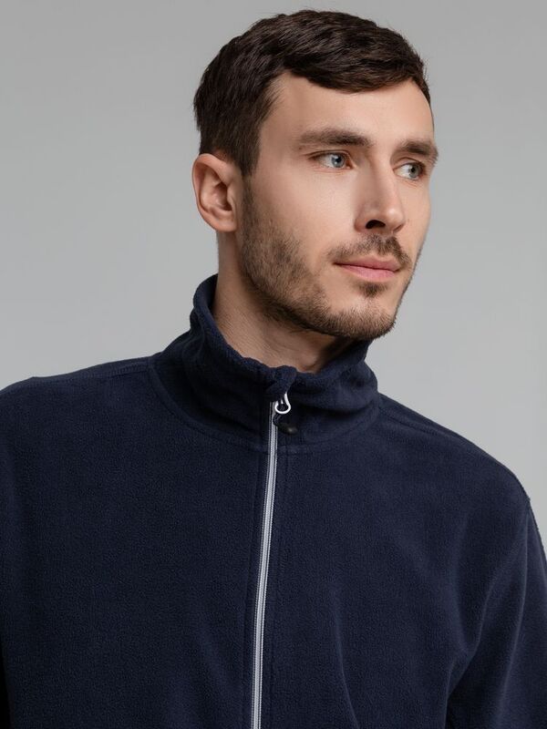 Куртка флисовая мужская Twohand, темно-синяя арт.1691.40