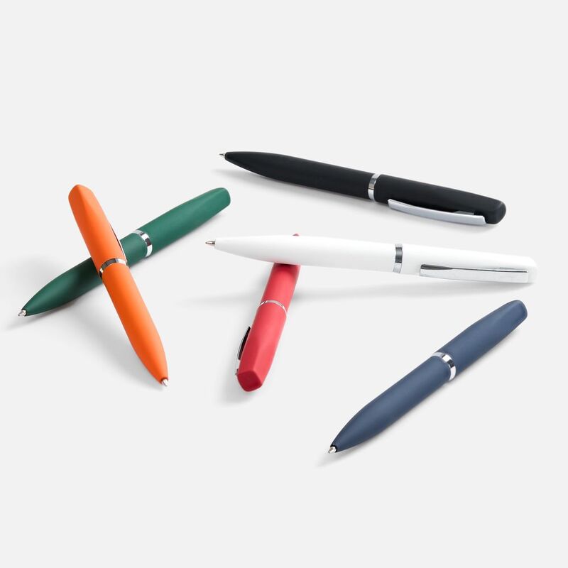 Ручка шариковая Bolt Soft Touch, зеленая арт.3140.90