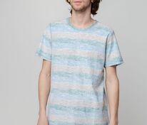 Футболка мужская Rayet двусторонняя, голубая с зеленым арт.3481.40