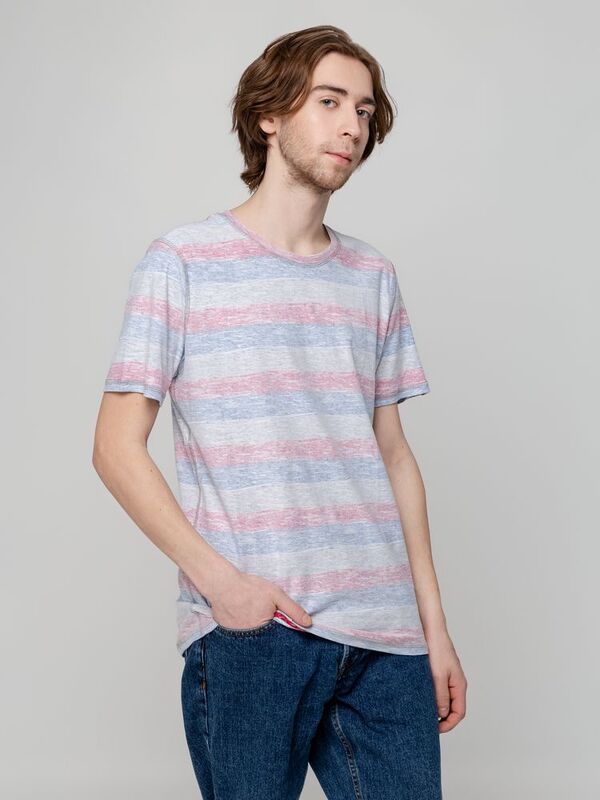 Футболка мужская Rayet двусторонняя, красная с синим арт.3481.50