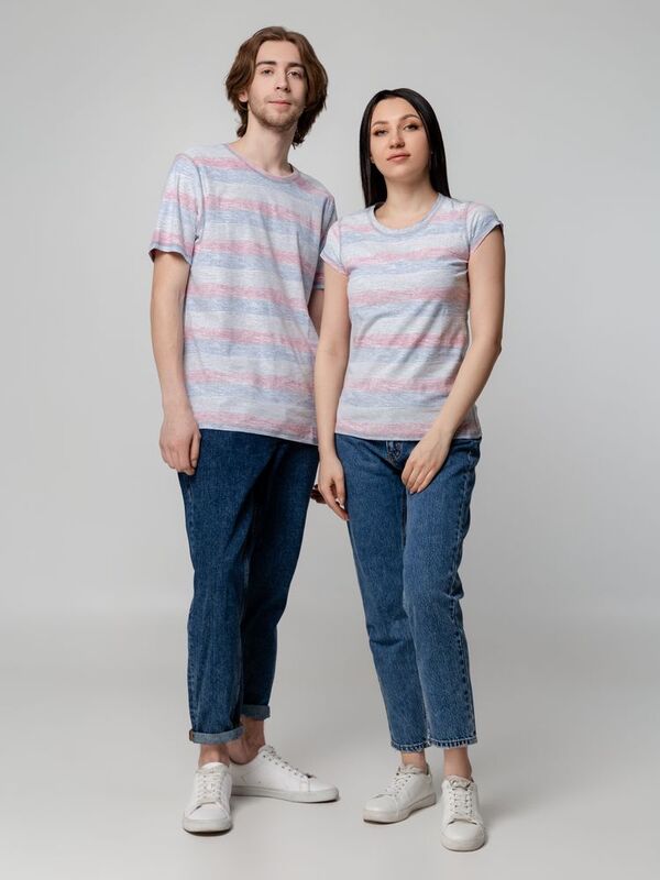 Футболка мужская Rayet двусторонняя, красная с синим арт.3481.50