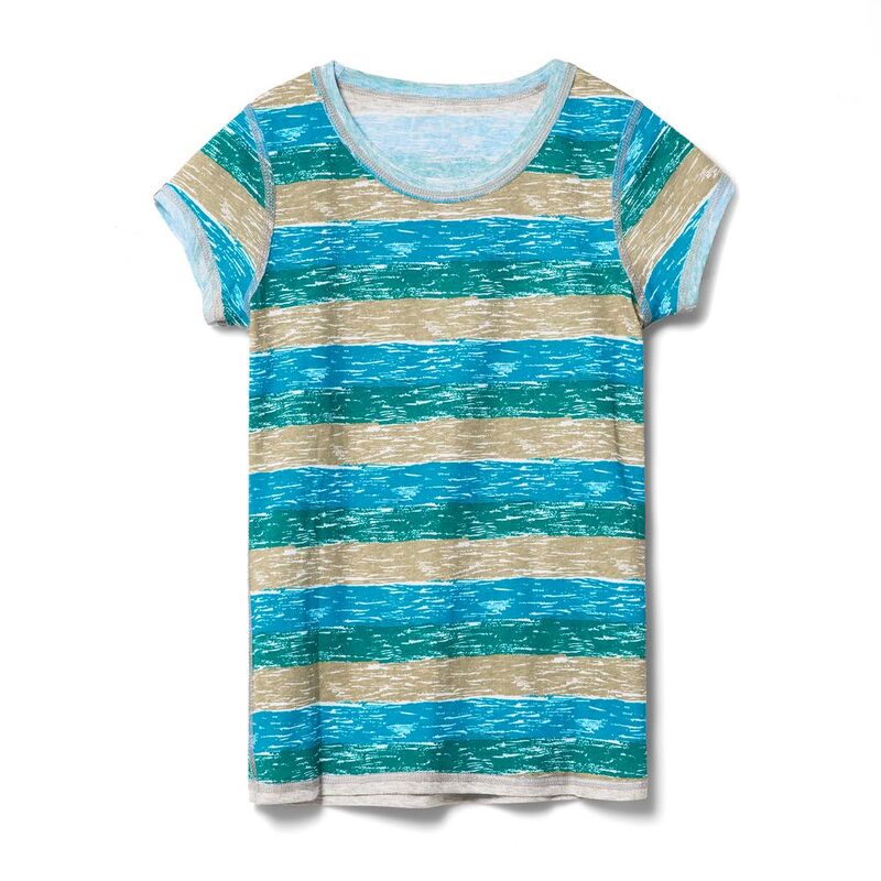 Футболка женская Rayet Lady двусторонняя, голубая с зеленым арт.3482.40