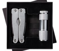 Набор Handmaster: фонарик и мультитул, серебристый арт.3495.10