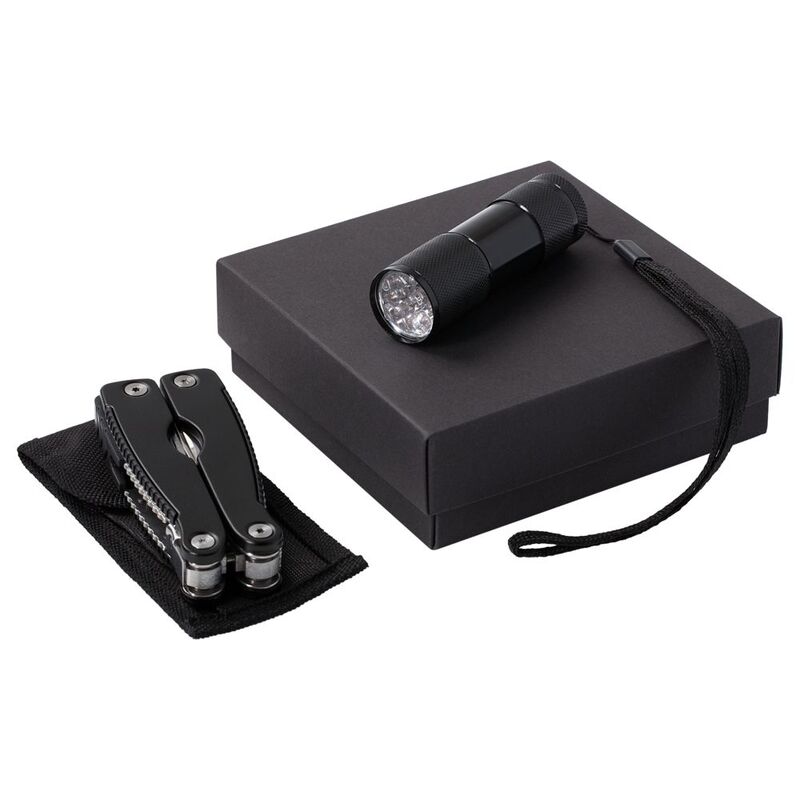 Набор Handmaster: фонарик и мультитул, черный арт.3495.30