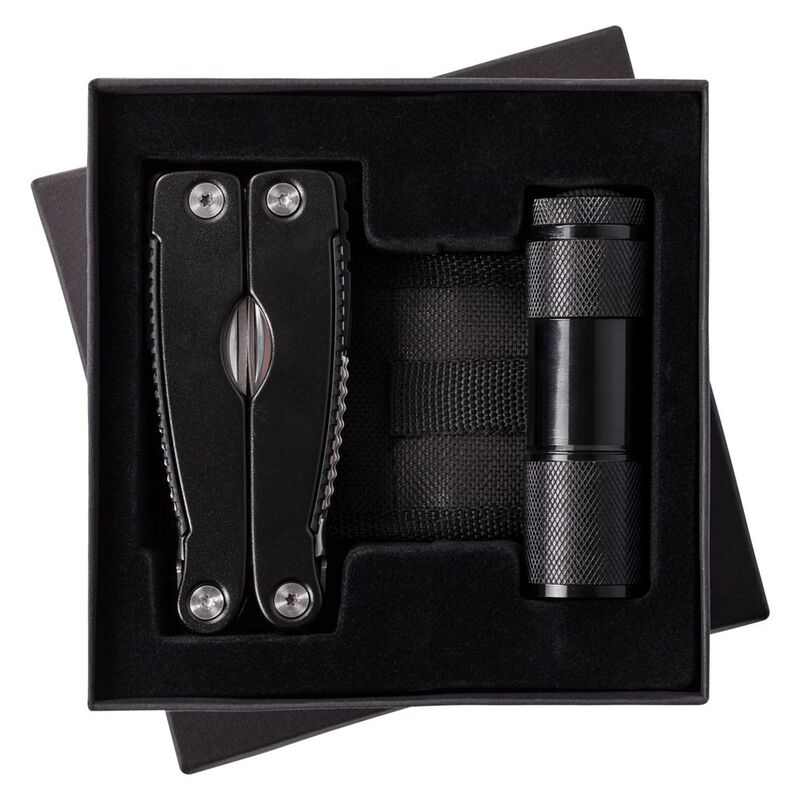Набор Handmaster: фонарик и мультитул, черный арт.3495.30