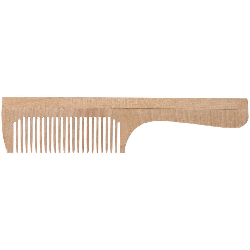 Расческа с ручкой, неокрашенная арт.7184.01