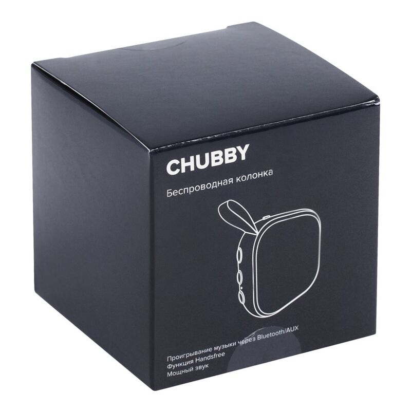 Беспроводная колонка Chubby, черная арт.7557.30