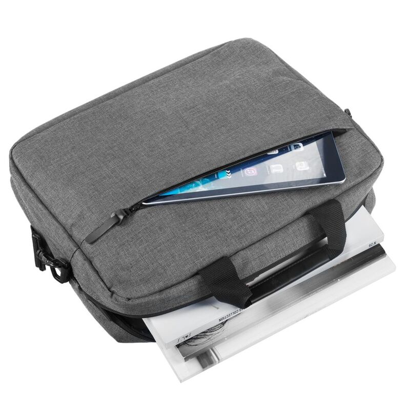 Сумка для ноутбука The First, серая арт.6836.10