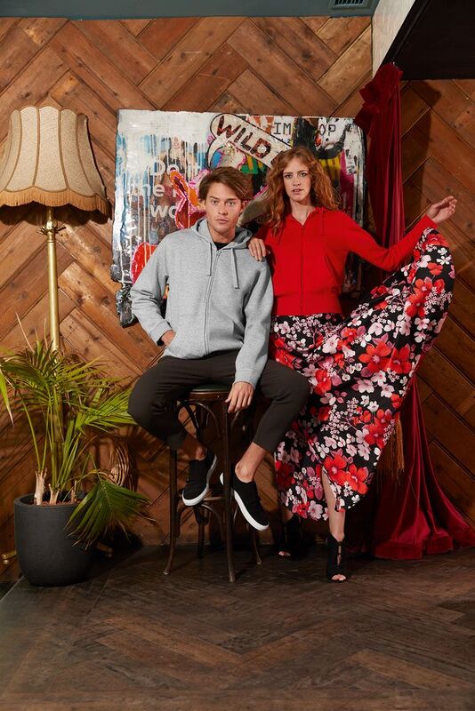 Толстовка женская Hooded Full Zip красная арт.WW642004