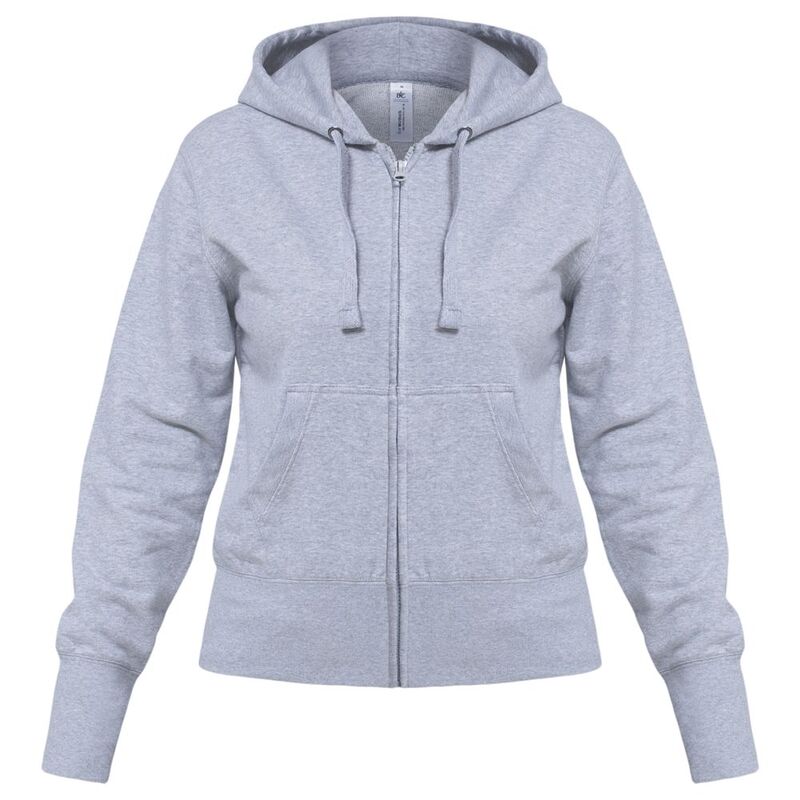 Толстовка женская Hooded Full Zip серый меланж арт.WW642610