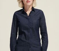 Рубашка женская Barry Women, синяя (деним) арт.02101600