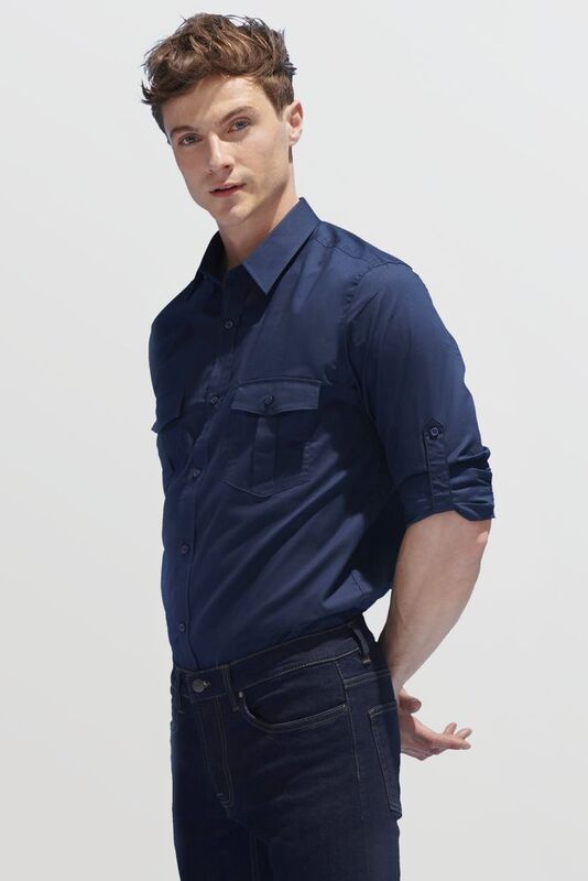 Рубашка мужская Burma Men, темно-синяя арт.02763228