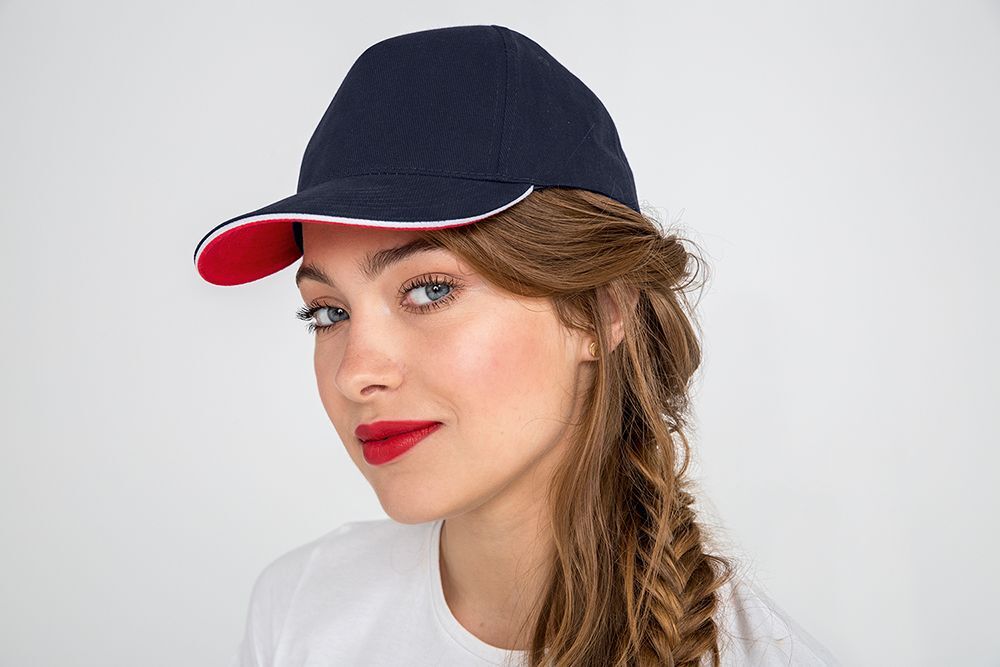 Бейсболка Longchamp, темно-синяя арт.02116319TUN