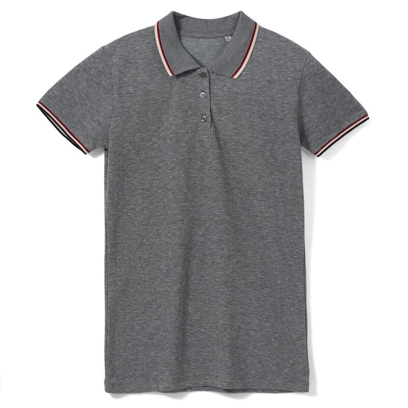 Рубашка поло женская Paname Women, черный меланж арт.02082311