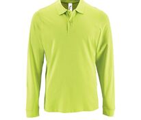 Рубашка поло мужская с длинным рукавом Perfect LSL Men, зеленое яблоко арт.02087280