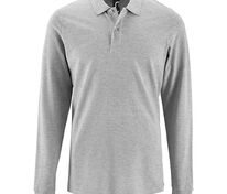Рубашка поло мужская с длинным рукавом Perfect LSL Men, серый меланж арт.02087360
