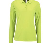 Рубашка поло женская с длинным рукавом Perfect LSL Women, зеленое яблоко арт.02083280