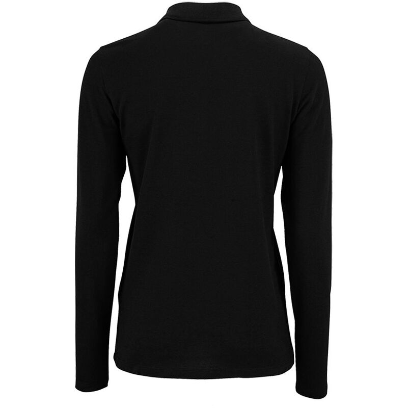 Рубашка поло женская с длинным рукавом Perfect LSL Women, черная арт.02083312