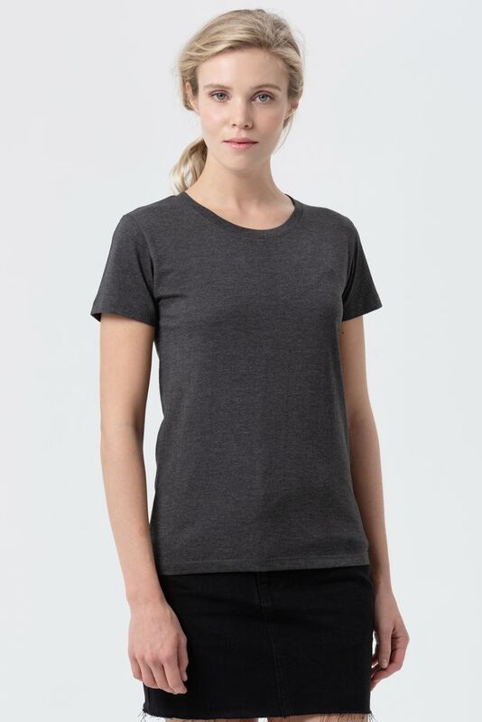 Футболка женская Regent Fit Women, черный меланж арт.02758348