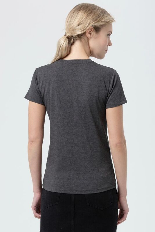 Футболка женская Regent Fit Women, черный меланж арт.02758348