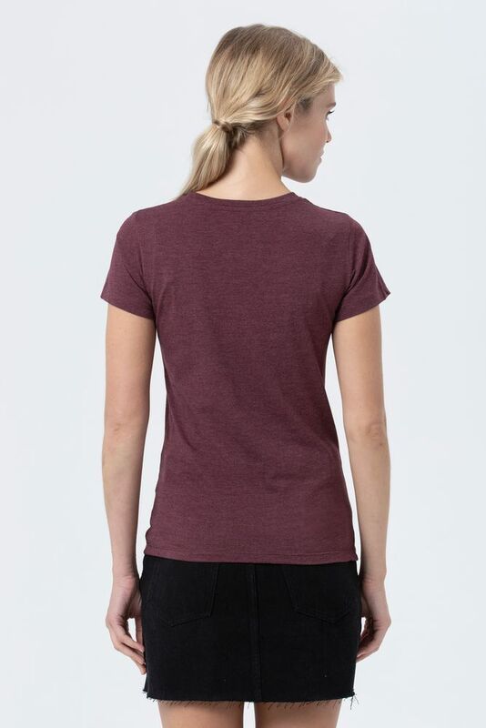 Футболка женская Regent Fit Women, бордовый меланж арт.02758148